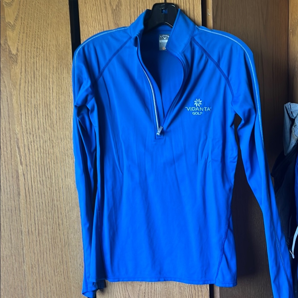 Callaway Golf Quarter-Zip Pullover, embroidered with Vidanta Gold logo